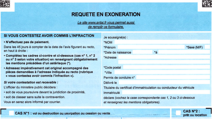 Contester une contravention